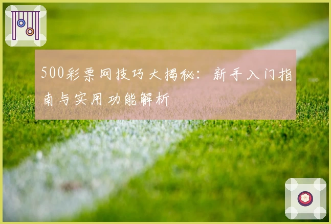 500彩票网技巧大揭秘：新手入门指南与实用功能解析